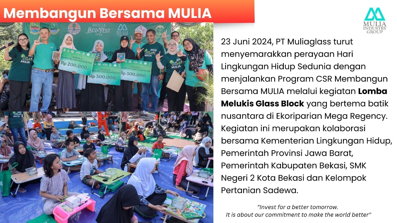 Membangun Bersama MULIA: Lomba Melukis Glass Block